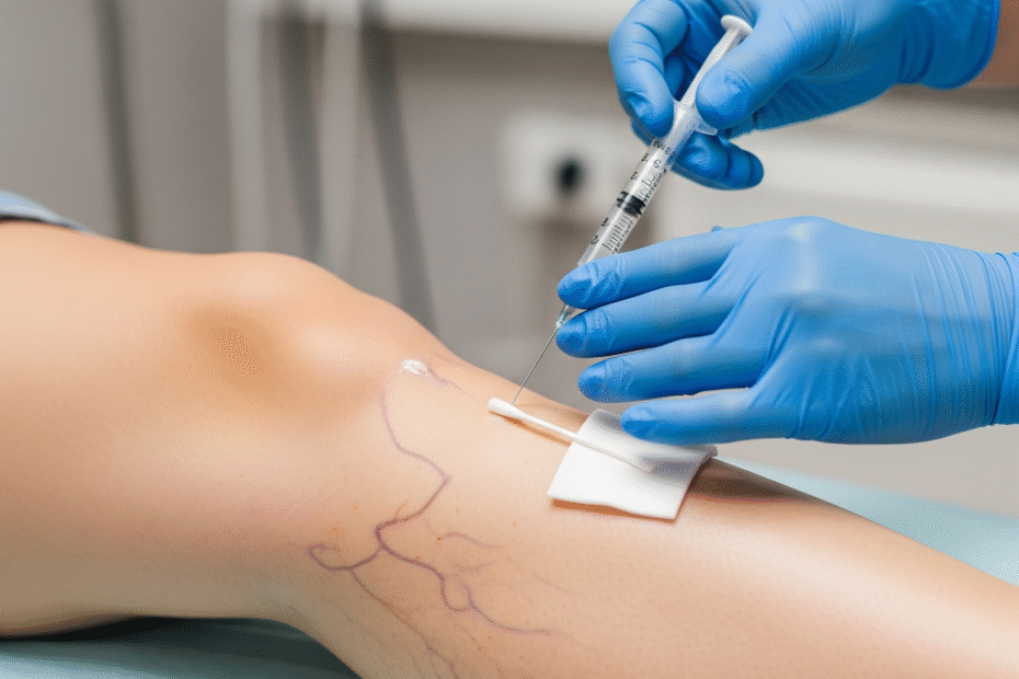 علاج دوالي الساقين بالليزر والحقن